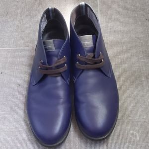 Ferragamo Men's Chukka boot shoes blue